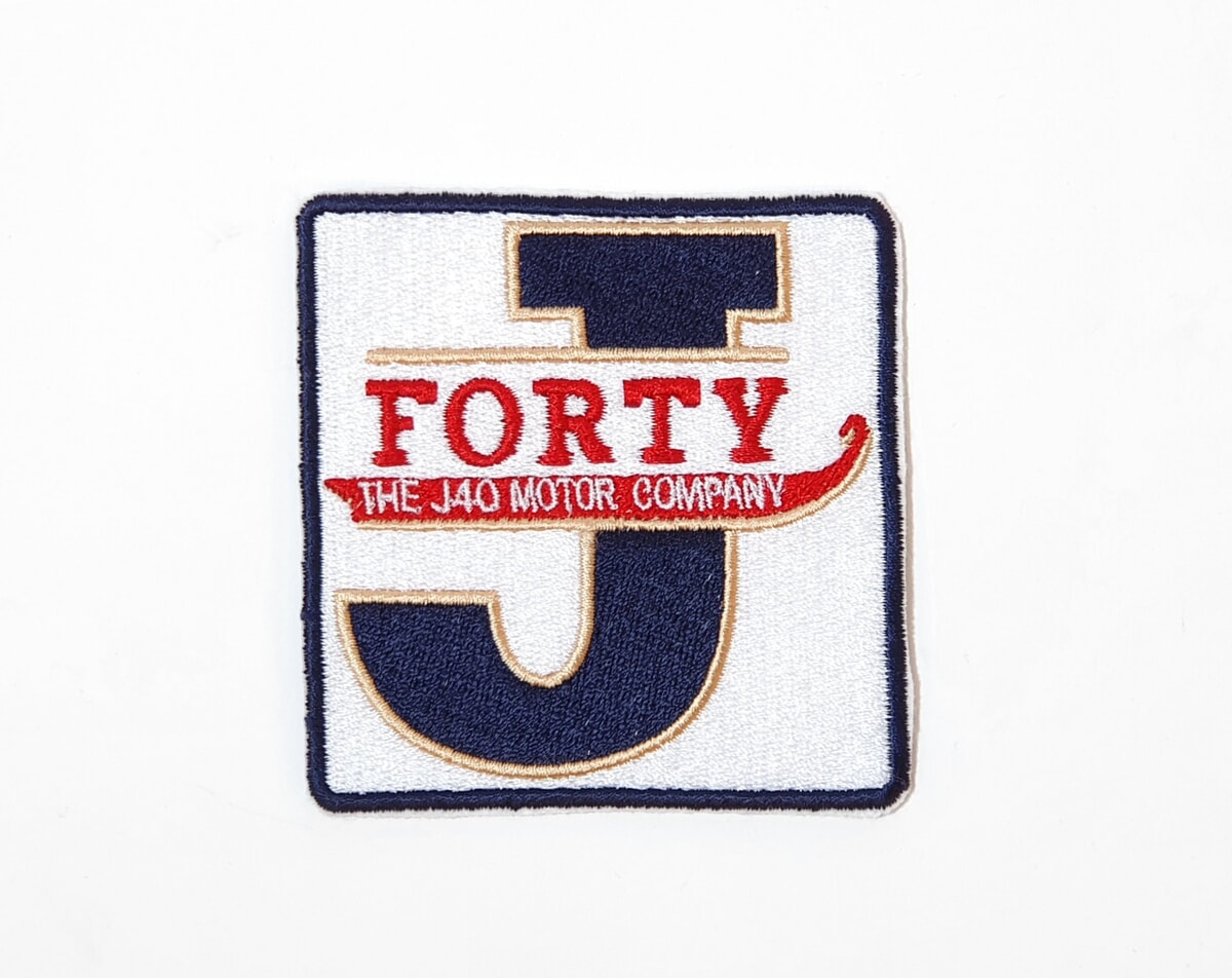 J40 Motor Co. logo embroidered/woven patch main product photo
