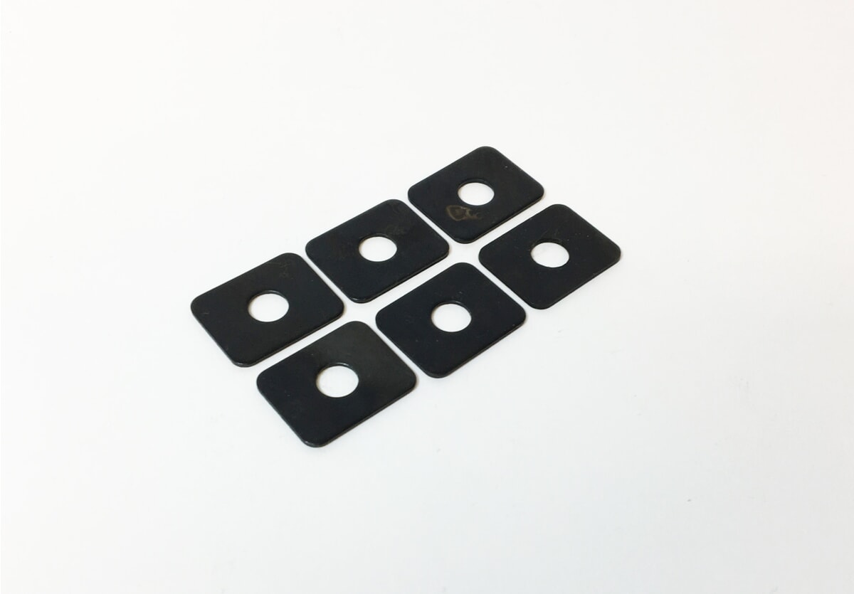 Set of rectangular washers for bumper bolts main product photo