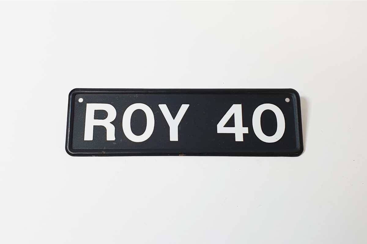 Number plate characters A-Z main product photo