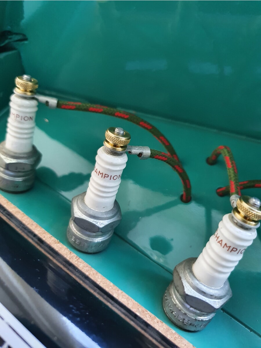 Coloured braided spark plug leads main product photo