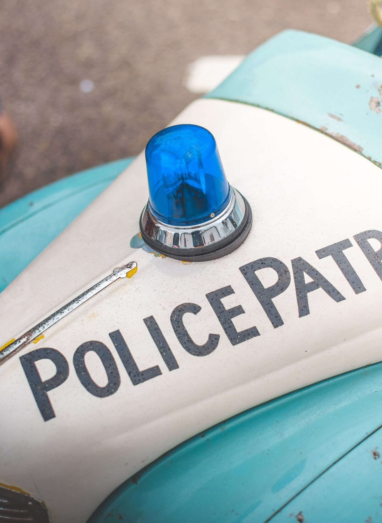 Anyone for a jam sandwich? How Austin Pedal Cars created a J40 Police Car from a discarded ex-fairground bonnet