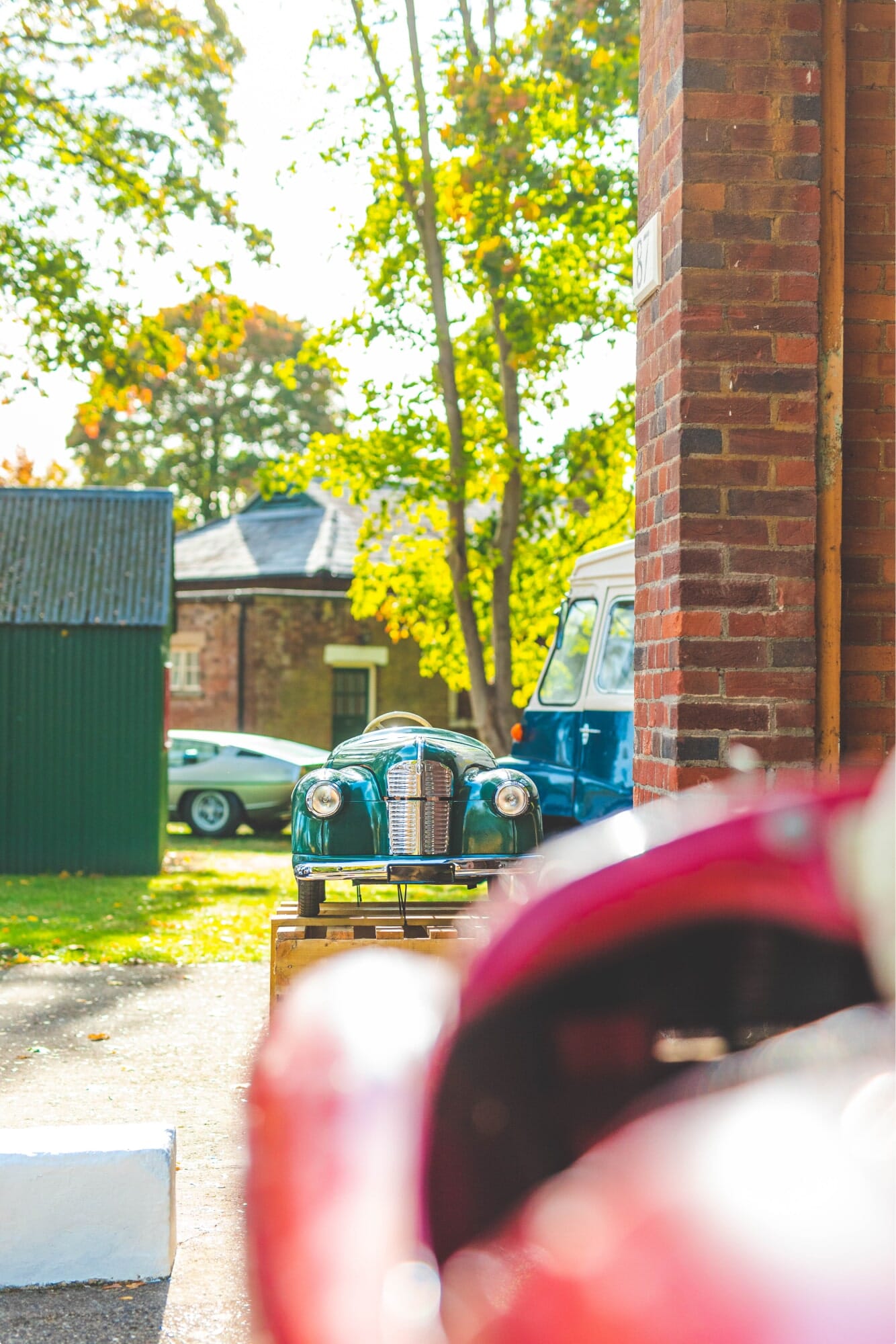 austin pedal cars on display